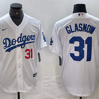 Men's Los Angeles Dodgers Tyler Glasnow #31 White Replica Game Jersey1