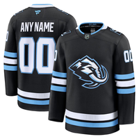 Men's Utah Mammoth Fanatics Black Home Premium Custom Jersey