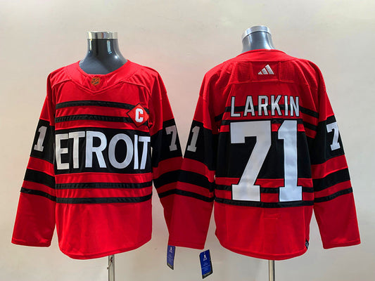 Men's Detroit Red Wings Dylan Larkin #71 Red Breakaway Player Jersey1