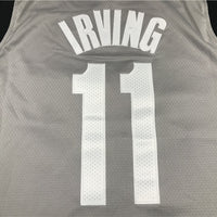 Men's Brooklyn Nets Kyrie Irving Gray 2019 Fast Break Player Movement Jersey1