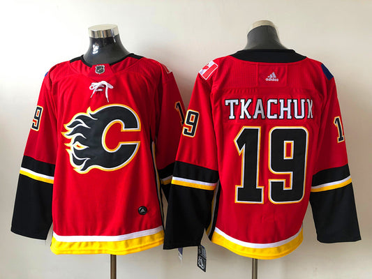 Men's Calgary Flames Matthew Tkachuk #19 Red Breakaway Player Jersey1