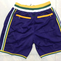 Men's Utah Jazz Purple Basketball Shorts1