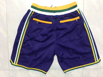 Men's Utah Jazz Purple Basketball Shorts1