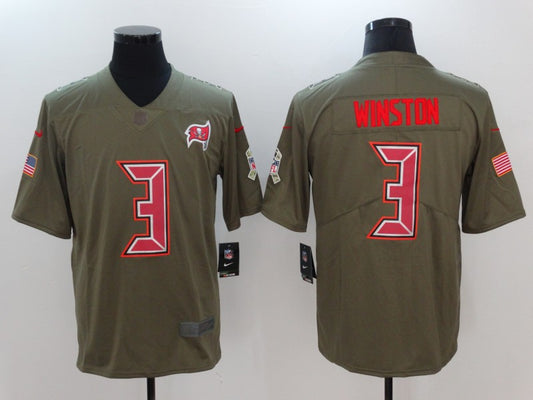 Men's Tampa Bay Buccaneers Jameis Winston #3 Brown Player Game Jersey1