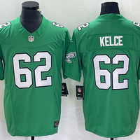 Jason Kelce #62 Philadelphia Eagles Kelly Green Game Jersey - JerseysFreak
