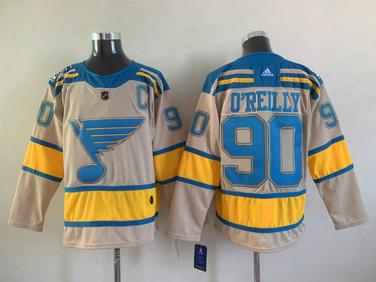 Men's St. Louis Blues Ryan O'Reilly #90 Cream Breakaway Player Jersey1
