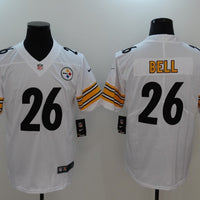 Men's Pittsburgh Steelers LeVeon Bell #26 White Game Jersey1