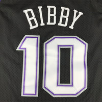 Men's Sacramento Kings Domantas Sabonis #10 Black Hardwood Classics Swingman Jersey1