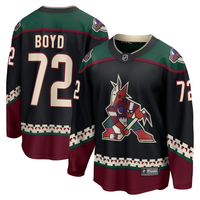 Men's Arizona Coyotes Travis Boyd #72 Black Home Breakaway Player Jersey1