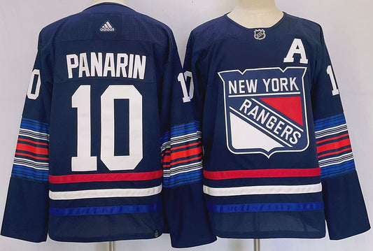 Men's New York Rangers Artemi Panarin #10 Blue Player Jersey1
