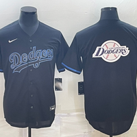 Men's Los Angeles Dodgers Replica Baseball Jersey1 Black