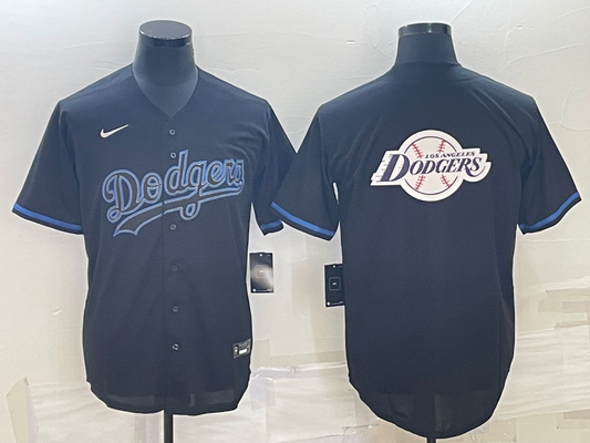 Men's Los Angeles Dodgers Replica Baseball Jersey1 Black