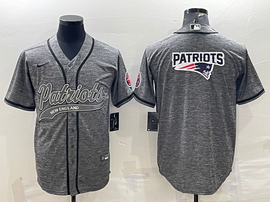 Men's New England Patriots Gray Game Jersey1