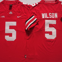Men's Ohio State Buckeyes Garrett Wilson #5 Scarlet Player Game Jersey