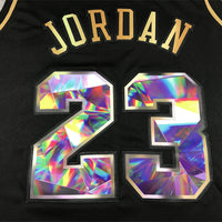 Men's Chicago Bulls Michael Jordan #23 NBA Black Swingman Player Jersey1
