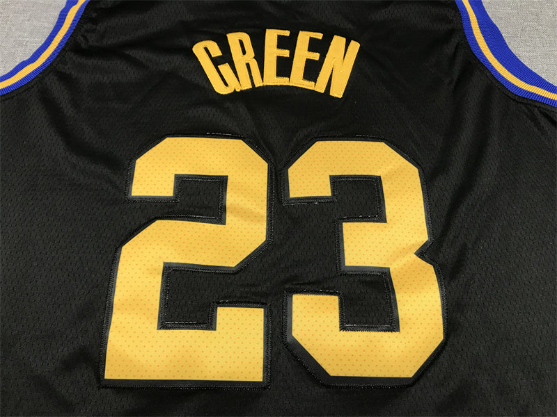 Men's Golden State Warriors Draymond Green #23 City Edition Black Classic Jersey1