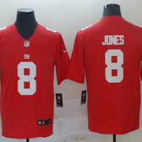 Men's New York Giants #8 Daniel Jones Jersey1 Red