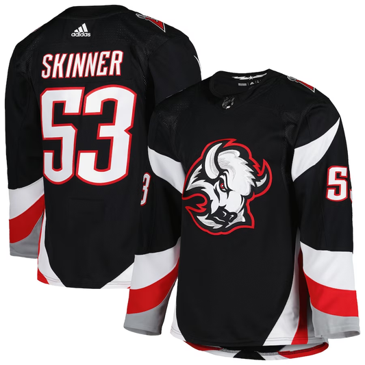 Men's Buffalo Sabres Jeff Skinner #53 Black Replica Player Jersey1