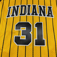 Men's Indiana Pacers Reggie Miller #31 Yellow Swingman Jersey