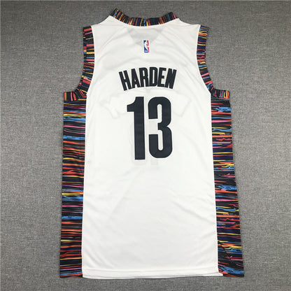 Men's Brooklyn Nets James Harden #13 White Swingman Jersey1 - City Edition