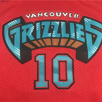 Men's Memphis Grizzlies Mike Bibby #10 Red Classics Swingman Jersey1
