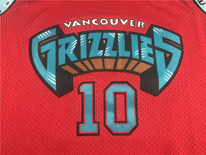 Men's Memphis Grizzlies Mike Bibby #10 Red Classics Swingman Jersey1