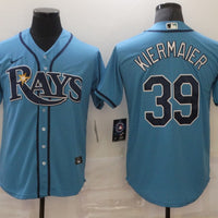 Men's Tampa Bay Rays Kevin Kiermaier #39 Blue Replica Baseball Jersey1