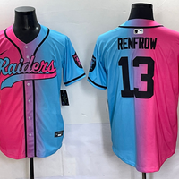 Men's Las Vegas Raiders Hunter Renfrow #13 Pink/Blue Game Jersey