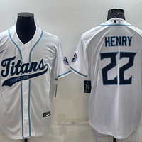 Men's Tennessee Titans Derrick Henry #22 White Player Jersey1