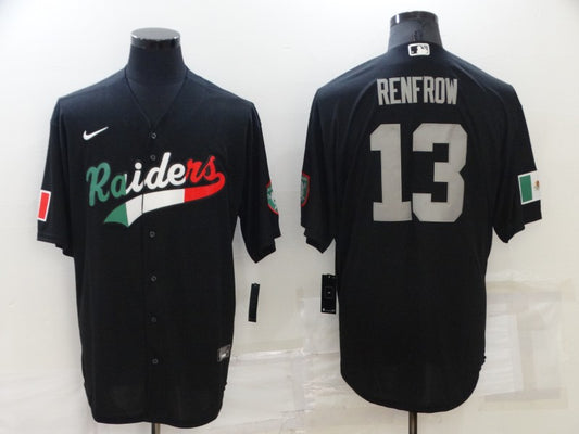 Men's Las Vegas Raiders Hunter Renfrow #13 Black Player Game Jersey1 Joint Edition