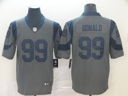 Men's Los Angeles Rams Aaron Donald #99 Gray Inverted Legend Jersey1