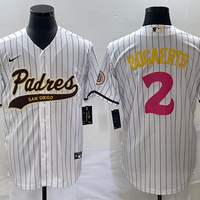 Men's San Diego Padres Xander Bogaerts #2 White Replica Player Jersey1 Joint Edition
