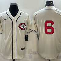 Men's Chicago Cubs Micah Hoffpauir #6 Cream Player Name Jersey1