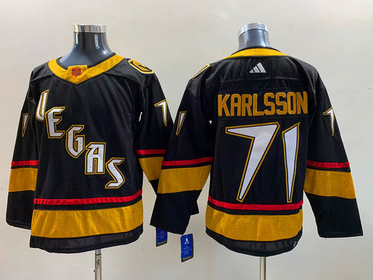 Men's Vegas Golden Knights William Karlsson #71 Black Breakaway Player Jersey1