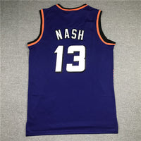 Men's Phoenix Suns Steve Nash #13 Purple 1996-97 Throwback Stitched Jersey1