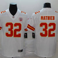Men's Kansas City Chiefs Tyrann Mathieu #32 White Game Jersey1
