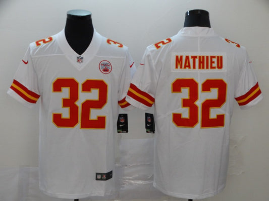 Men's Kansas City Chiefs Tyrann Mathieu #32 White Game Jersey1