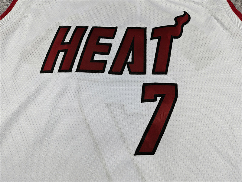 Men's Miami Heat Giannis Antetokounmpo #7 White Swingman Jersey - Association Edition