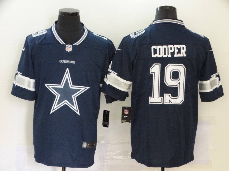 Men's Dallas Cowboys Amari Cooper #19 Navy Alternate Game Jersey1