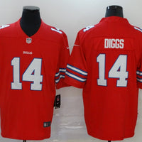 Men's Buffalo Bills Stefon Diggs #14 Red Alternate Game Player Jersey1