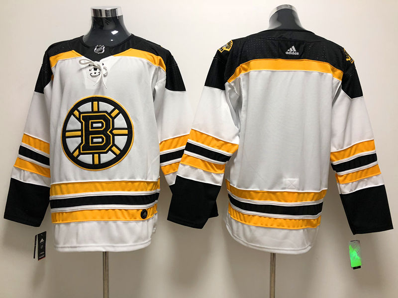 Men's Boston Bruins White Breakaway Away Blank Jersey1