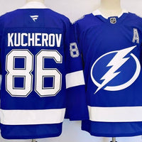 Men's Tampa Bay Lightning Nikita Kucherov #86 Fanatics Blue Player Jersey
