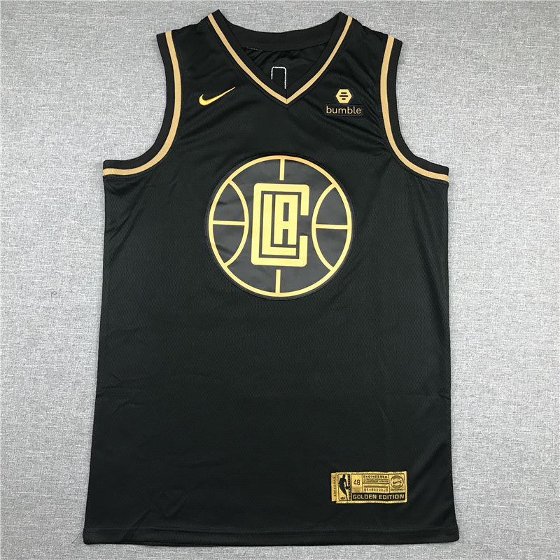 Men's LA Clippers Paul George #13 Black Swingman Player Jersey1