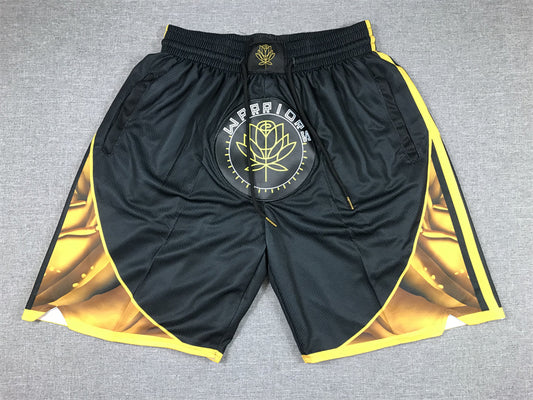 Men's Golden State Warriors Black 2022/23 City Edition Basketball Shorts1