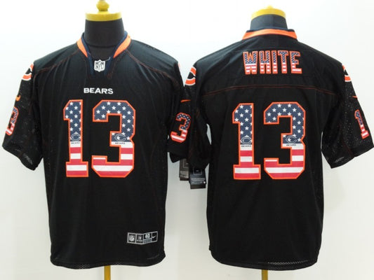 Men's Chicago Bears Kevin White #13 Black Game Jersey1