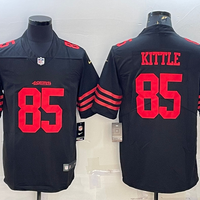 Men's San Francisco 49ers George Kittle #85 Black Player Jersey1