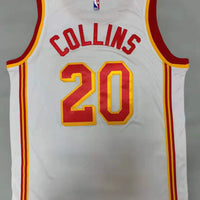 Men's Atlanta Hawks John Collins #20 White 2020/21 Fast Break Player Jersey1