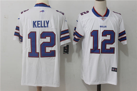 Men's Buffalo Bills Jim Kelly #12 White Game Jersey1