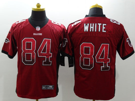 Men's Atlanta Falcons Roddy White #84 Red Game Jersey1