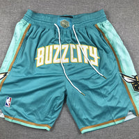 Men's Charlotte Hornets Teal City Edition Pocket Shorts11